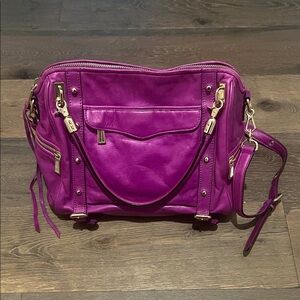 Rebecca Minkoff Fuchsia Leather Satchel